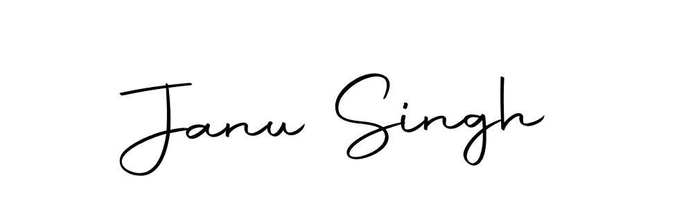 Create a beautiful signature design for name Janu Singh. With this signature (Autography-DOLnW) fonts, you can make a handwritten signature for free. Janu Singh signature style 10 images and pictures png