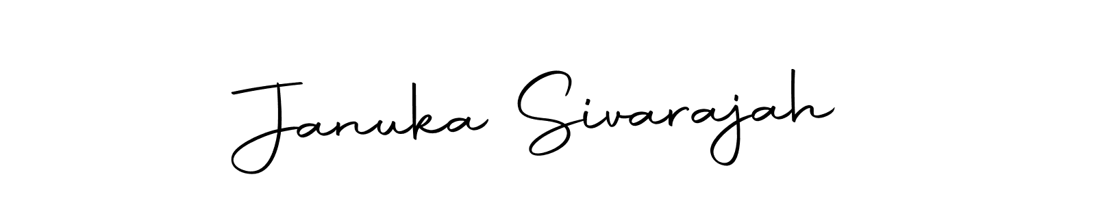 Make a beautiful signature design for name Januka Sivarajah. Use this online signature maker to create a handwritten signature for free. Januka Sivarajah signature style 10 images and pictures png