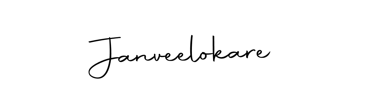 How to make Janveelokare signature? Autography-DOLnW is a professional autograph style. Create handwritten signature for Janveelokare name. Janveelokare signature style 10 images and pictures png