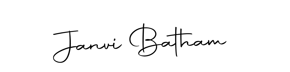 Design your own signature with our free online signature maker. With this signature software, you can create a handwritten (Autography-DOLnW) signature for name Janvi Batham. Janvi Batham signature style 10 images and pictures png