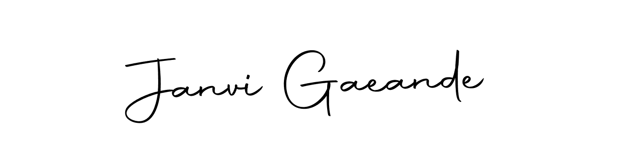 Make a beautiful signature design for name Janvi Gaeande. Use this online signature maker to create a handwritten signature for free. Janvi Gaeande signature style 10 images and pictures png