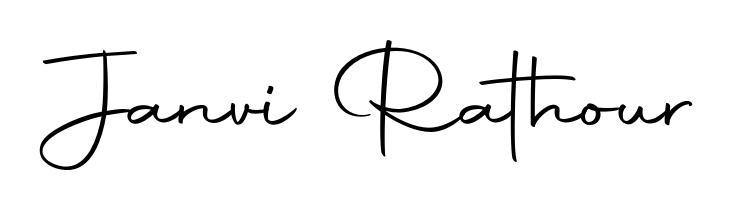 How to make Janvi Rathour signature? Autography-DOLnW is a professional autograph style. Create handwritten signature for Janvi Rathour name. Janvi Rathour signature style 10 images and pictures png