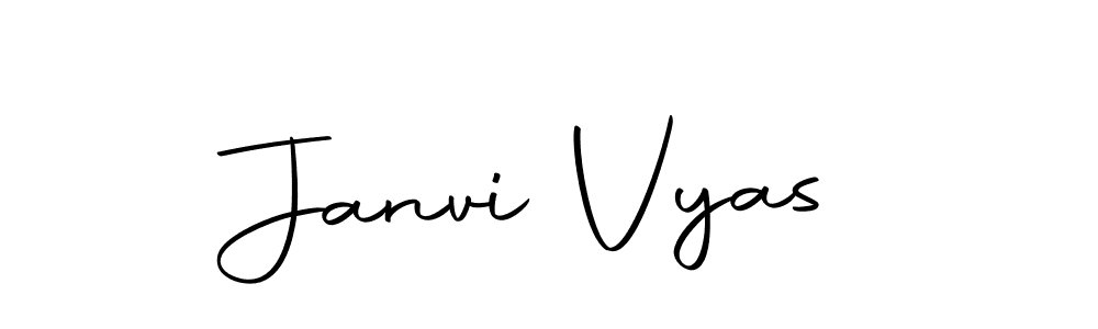 How to make Janvi Vyas signature? Autography-DOLnW is a professional autograph style. Create handwritten signature for Janvi Vyas name. Janvi Vyas signature style 10 images and pictures png
