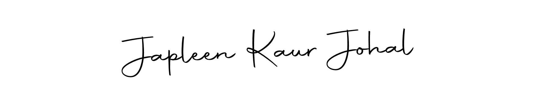 Design your own signature with our free online signature maker. With this signature software, you can create a handwritten (Autography-DOLnW) signature for name Japleen Kaur Johal. Japleen Kaur Johal signature style 10 images and pictures png