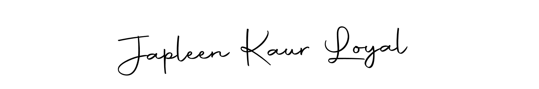 Make a short Japleen Kaur Loyal signature style. Manage your documents anywhere anytime using Autography-DOLnW. Create and add eSignatures, submit forms, share and send files easily. Japleen Kaur Loyal signature style 10 images and pictures png