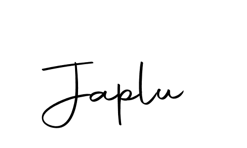 Create a beautiful signature design for name Japlu. With this signature (Autography-DOLnW) fonts, you can make a handwritten signature for free. Japlu signature style 10 images and pictures png