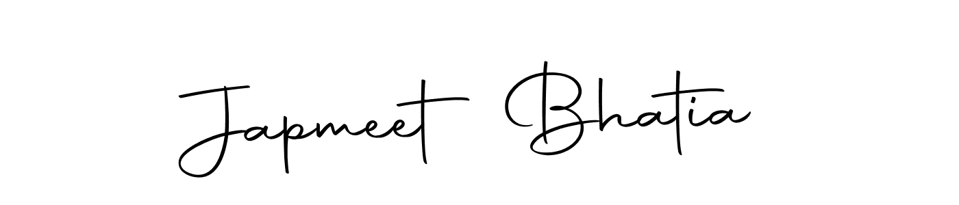 Design your own signature with our free online signature maker. With this signature software, you can create a handwritten (Autography-DOLnW) signature for name Japmeet Bhatia. Japmeet Bhatia signature style 10 images and pictures png