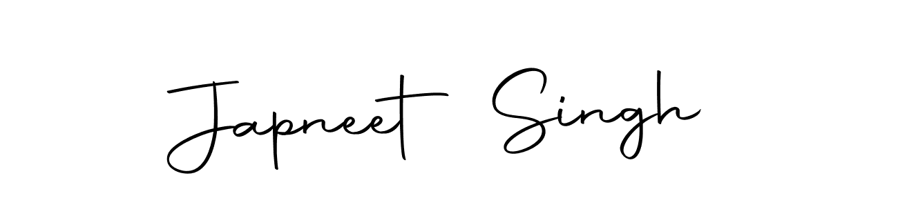 Create a beautiful signature design for name Japneet Singh. With this signature (Autography-DOLnW) fonts, you can make a handwritten signature for free. Japneet Singh signature style 10 images and pictures png