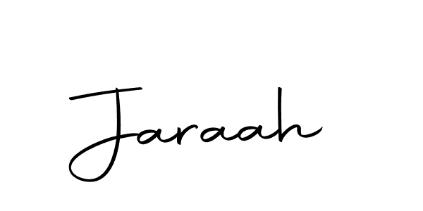 Create a beautiful signature design for name Jaraah. With this signature (Autography-DOLnW) fonts, you can make a handwritten signature for free. Jaraah signature style 10 images and pictures png