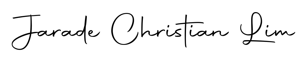 The Autography-DOLnW font gives name Jarade Christian Lim a signature that looks effortless yet distinguished. Download high-res PNG instantly. Jarade Christian Lim signature style 10 images and pictures png