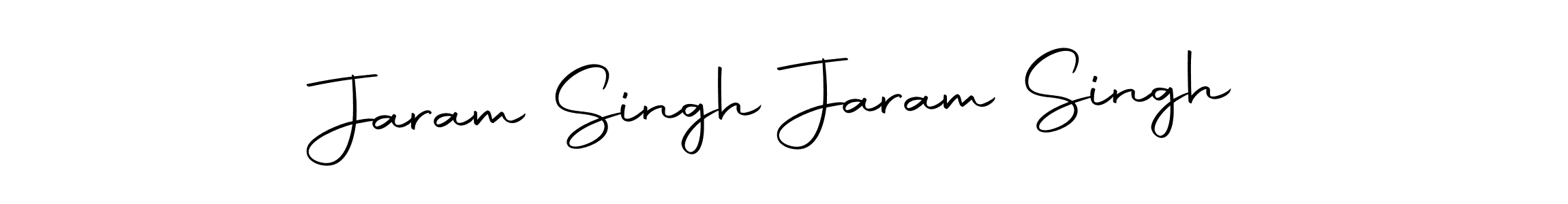 How to make Jaram Singh Jaram Singh name signature. Use Autography-DOLnW style for creating short signs online. This is the latest handwritten sign. Jaram Singh Jaram Singh signature style 10 images and pictures png