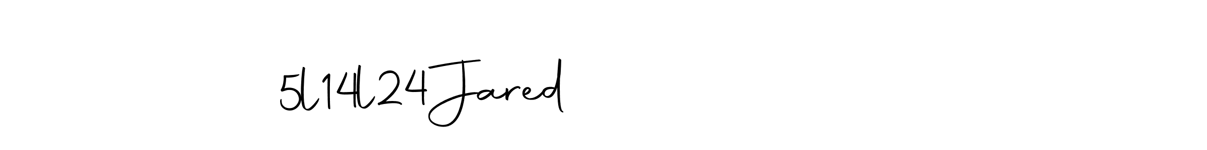 Create a beautiful signature design for name Jared            5l14l24. With this signature (Autography-DOLnW) fonts, you can make a handwritten signature for free. Jared            5l14l24 signature style 10 images and pictures png