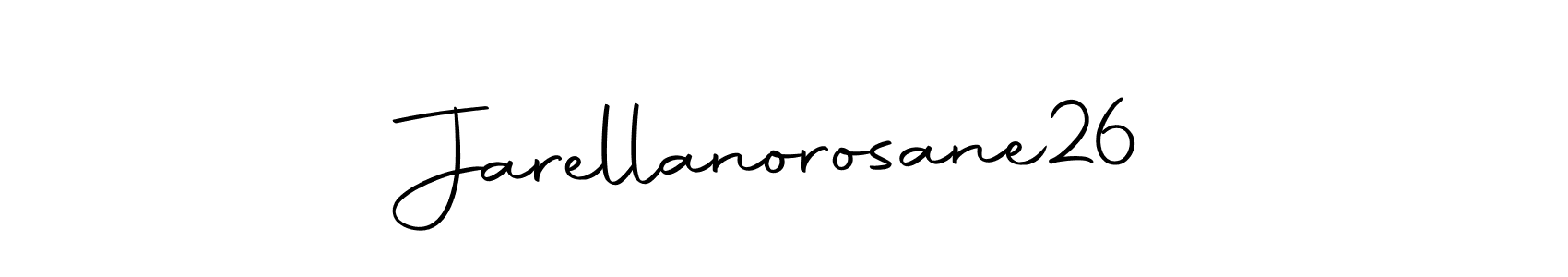 You should practise on your own different ways (Autography-DOLnW) to write your name (Jarellanorosane26) in signature. don't let someone else do it for you. Jarellanorosane26 signature style 10 images and pictures png