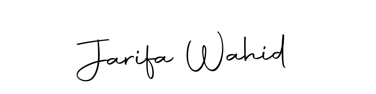 Make a short Jarifa Wahid signature style. Manage your documents anywhere anytime using Autography-DOLnW. Create and add eSignatures, submit forms, share and send files easily. Jarifa Wahid signature style 10 images and pictures png