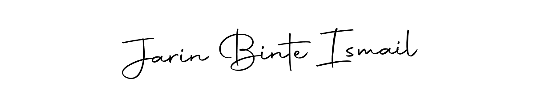 How to make Jarin Binte Ismail signature? Autography-DOLnW is a professional autograph style. Create handwritten signature for Jarin Binte Ismail name. Jarin Binte Ismail signature style 10 images and pictures png