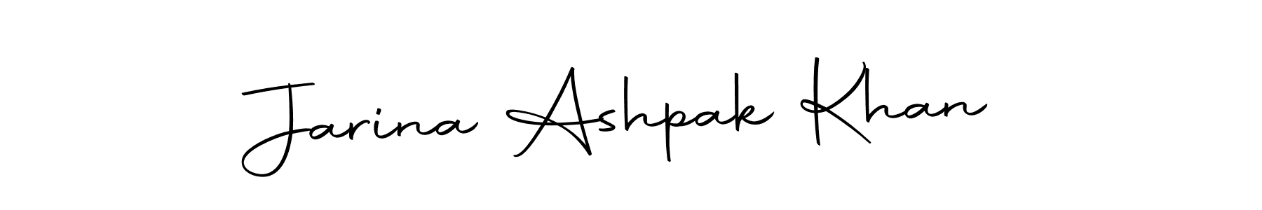 It looks lik you need a new signature style for name Jarina Ashpak Khan. Design unique handwritten (Autography-DOLnW) signature with our free signature maker in just a few clicks. Jarina Ashpak Khan signature style 10 images and pictures png