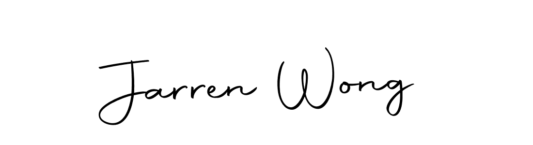 How to make Jarren Wong name signature. Use Autography-DOLnW style for creating short signs online. This is the latest handwritten sign. Jarren Wong signature style 10 images and pictures png