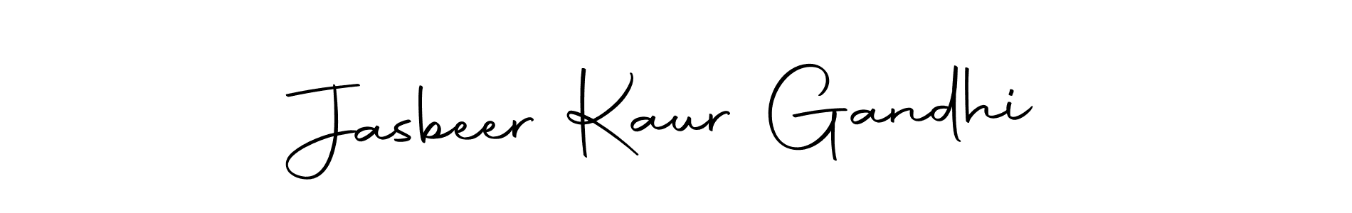 Autography-DOLnW is a professional signature style that is perfect for those who want to add a touch of class to their signature. It is also a great choice for those who want to make their signature more unique. Get Jasbeer Kaur Gandhi name to fancy signature for free. Jasbeer Kaur Gandhi signature style 10 images and pictures png