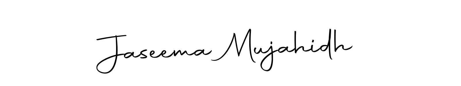 Jaseema Mujahidh stylish signature style. Best Handwritten Sign (Autography-DOLnW) for my name. Handwritten Signature Collection Ideas for my name Jaseema Mujahidh. Jaseema Mujahidh signature style 10 images and pictures png