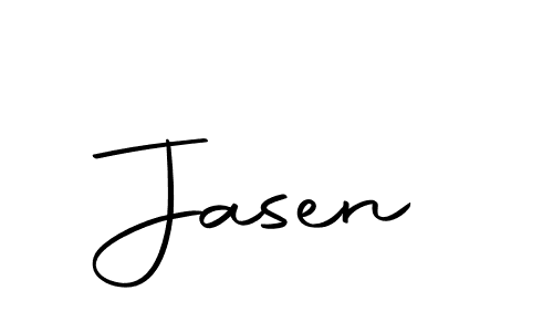 Make a beautiful signature design for name Jasen. Use this online signature maker to create a handwritten signature for free. Jasen signature style 10 images and pictures png