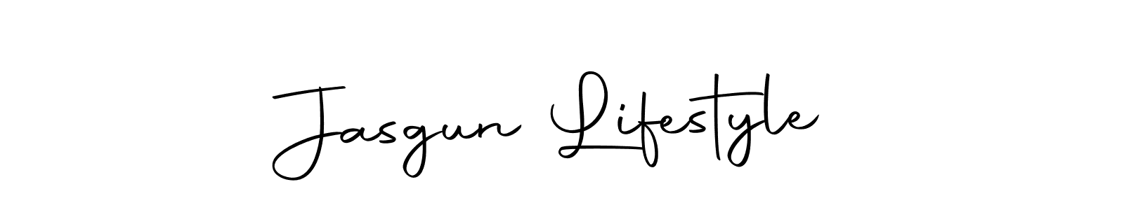 Design your own signature with our free online signature maker. With this signature software, you can create a handwritten (Autography-DOLnW) signature for name Jasgun Lifestyle. Jasgun Lifestyle signature style 10 images and pictures png