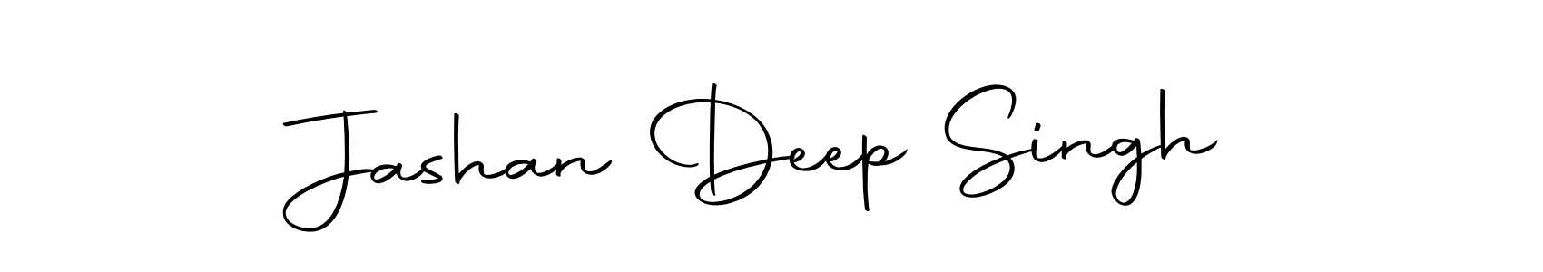 How to make Jashan Deep Singh name signature. Use Autography-DOLnW style for creating short signs online. This is the latest handwritten sign. Jashan Deep Singh signature style 10 images and pictures png