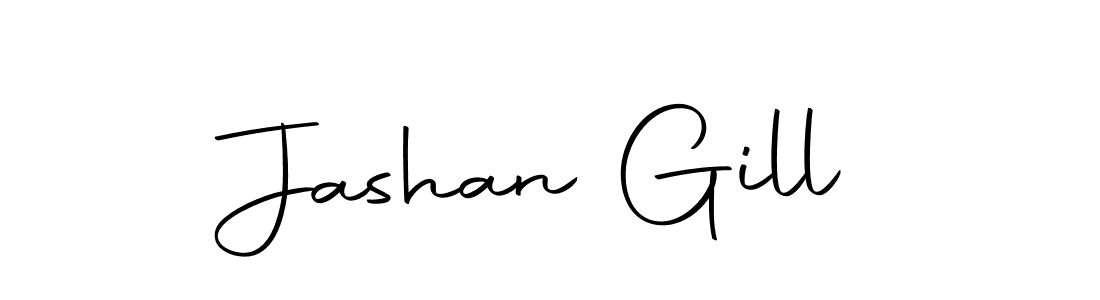 Make a beautiful signature design for name Jashan Gill. With this signature (Autography-DOLnW) style, you can create a handwritten signature for free. Jashan Gill signature style 10 images and pictures png