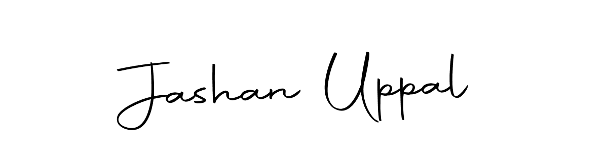Create a beautiful signature design for name Jashan Uppal. With this signature (Autography-DOLnW) fonts, you can make a handwritten signature for free. Jashan Uppal signature style 10 images and pictures png