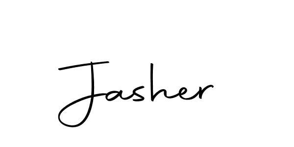 Design your own signature with our free online signature maker. With this signature software, you can create a handwritten (Autography-DOLnW) signature for name Jasher. Jasher signature style 10 images and pictures png