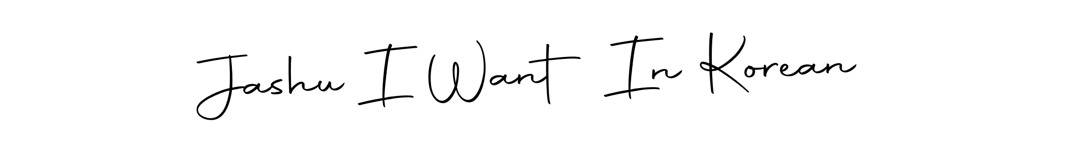 Create a beautiful signature design for name Jashu I Want In Korean. With this signature (Autography-DOLnW) fonts, you can make a handwritten signature for free. Jashu I Want In Korean signature style 10 images and pictures png
