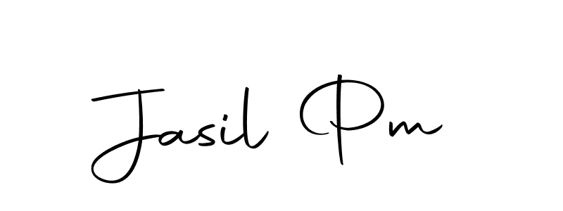 Use a signature maker to create a handwritten signature online. With this signature software, you can design (Autography-DOLnW) your own signature for name Jasil Pm. Jasil Pm signature style 10 images and pictures png
