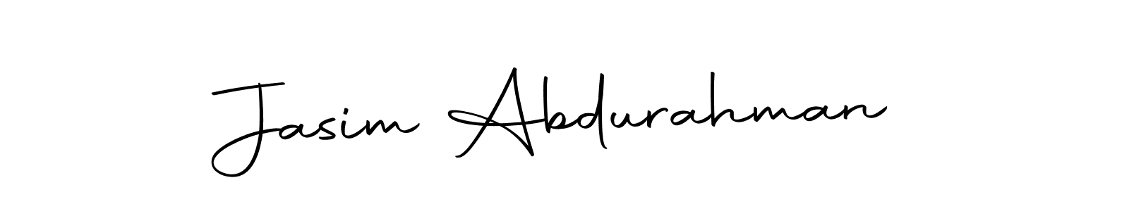 It looks lik you need a new signature style for name Jasim Abdurahman. Design unique handwritten (Autography-DOLnW) signature with our free signature maker in just a few clicks. Jasim Abdurahman signature style 10 images and pictures png