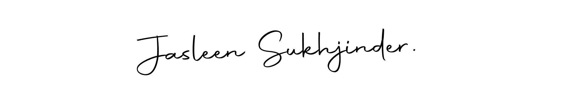 How to make Jasleen Sukhjinder. name signature. Use Autography-DOLnW style for creating short signs online. This is the latest handwritten sign. Jasleen Sukhjinder. signature style 10 images and pictures png