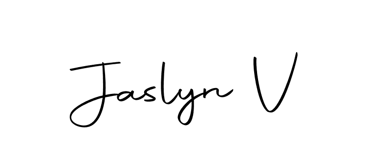 Here are the top 10 professional signature styles for the name Jaslyn V. These are the best autograph styles you can use for your name. Jaslyn V signature style 10 images and pictures png