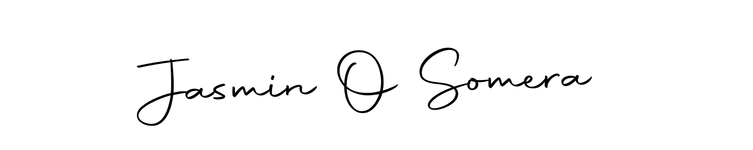 Make a beautiful signature design for name Jasmin O Somera. With this signature (Autography-DOLnW) style, you can create a handwritten signature for free. Jasmin O Somera signature style 10 images and pictures png