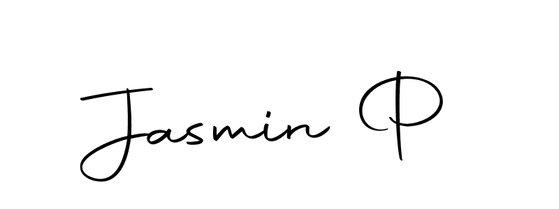 The best way (Autography-DOLnW) to make a short signature is to pick only two or three words in your name. The name Jasmin P include a total of six letters. For converting this name. Jasmin P signature style 10 images and pictures png