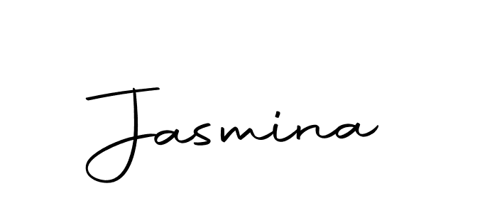 How to make Jasmina name signature. Use Autography-DOLnW style for creating short signs online. This is the latest handwritten sign. Jasmina signature style 10 images and pictures png