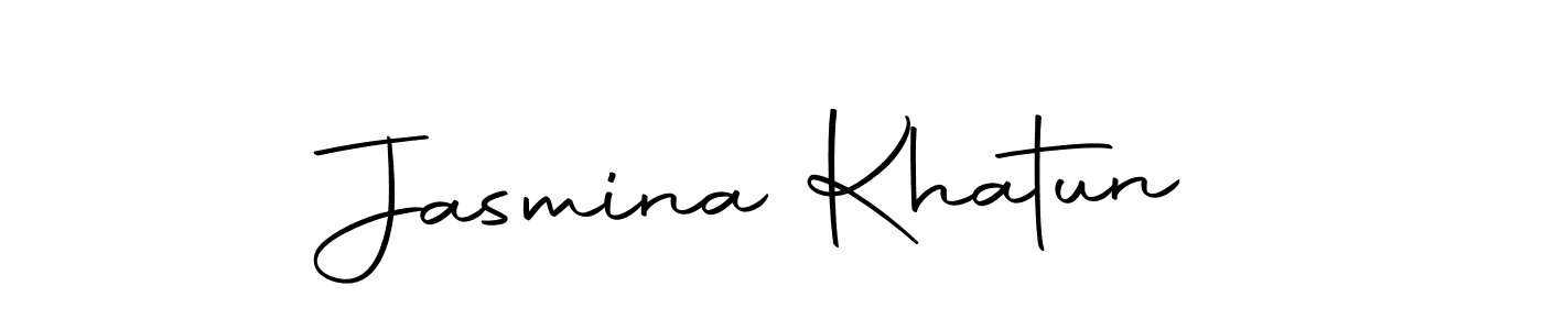 How to make Jasmina Khatun name signature. Use Autography-DOLnW style for creating short signs online. This is the latest handwritten sign. Jasmina Khatun signature style 10 images and pictures png