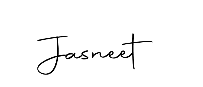 Design your own signature with our free online signature maker. With this signature software, you can create a handwritten (Autography-DOLnW) signature for name Jasneet. Jasneet signature style 10 images and pictures png