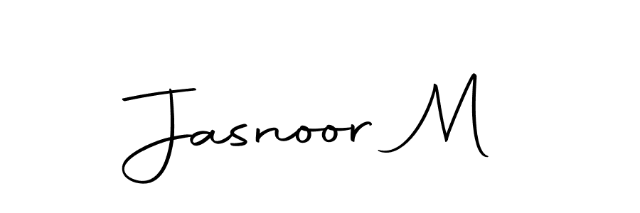 Autography-DOLnW is a professional signature style that is perfect for those who want to add a touch of class to their signature. It is also a great choice for those who want to make their signature more unique. Get Jasnoor M name to fancy signature for free. Jasnoor M signature style 10 images and pictures png