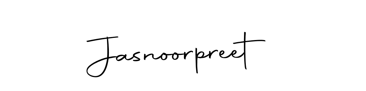 Make a beautiful signature design for name Jasnoorpreet. With this signature (Autography-DOLnW) style, you can create a handwritten signature for free. Jasnoorpreet signature style 10 images and pictures png