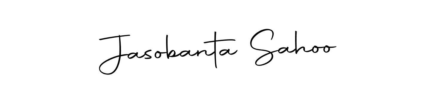 How to make Jasobanta Sahoo name signature. Use Autography-DOLnW style for creating short signs online. This is the latest handwritten sign. Jasobanta Sahoo signature style 10 images and pictures png