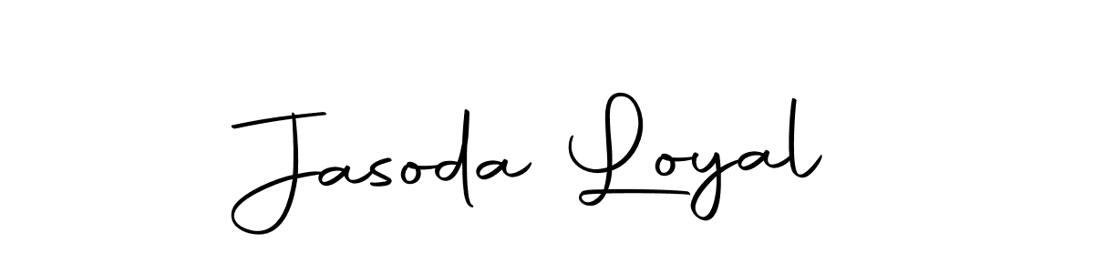 Use a signature maker to create a handwritten signature online. With this signature software, you can design (Autography-DOLnW) your own signature for name Jasoda Loyal. Jasoda Loyal signature style 10 images and pictures png