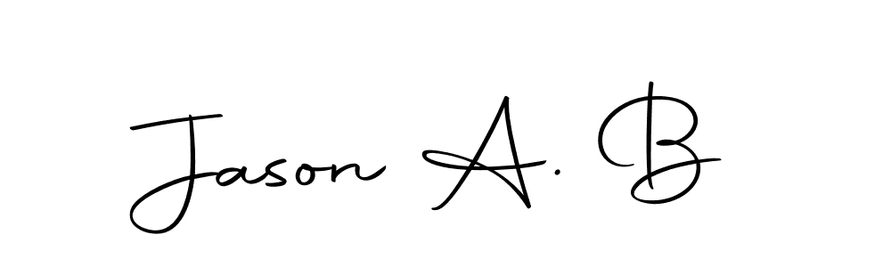 Similarly Autography-DOLnW is the best handwritten signature design. Signature creator online .You can use it as an online autograph creator for name Jason A. B. Jason A. B signature style 10 images and pictures png