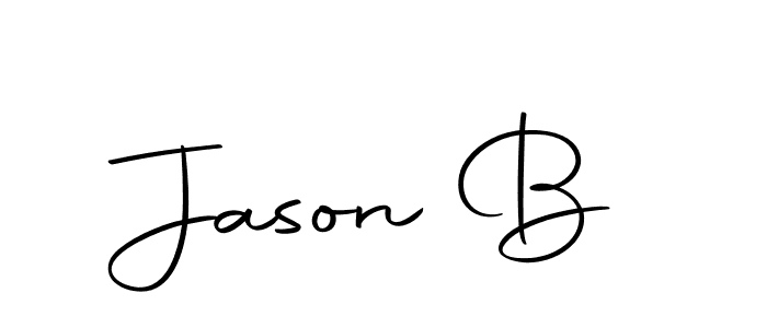 The best way (Autography-DOLnW) to make a short signature is to pick only two or three words in your name. The name Jason B include a total of six letters. For converting this name. Jason B signature style 10 images and pictures png