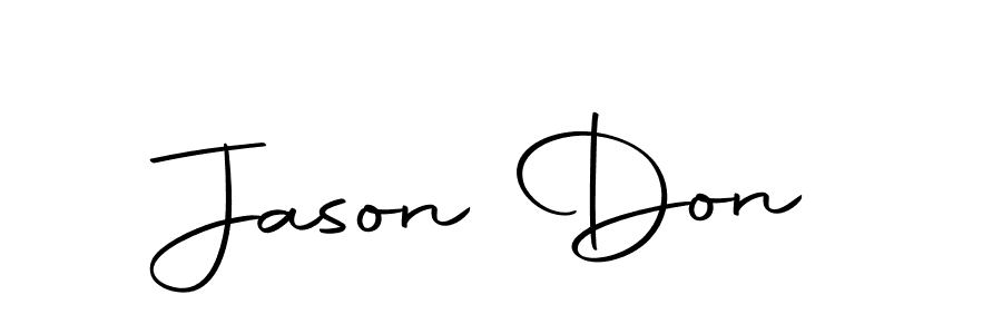 Make a beautiful signature design for name Jason Don. With this signature (Autography-DOLnW) style, you can create a handwritten signature for free. Jason Don signature style 10 images and pictures png