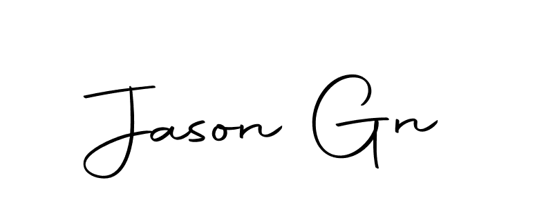 Create a beautiful signature design for name Jason Gn. With this signature (Autography-DOLnW) fonts, you can make a handwritten signature for free. Jason Gn signature style 10 images and pictures png