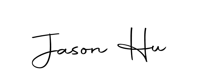 Create a beautiful signature design for name Jason Hu. With this signature (Autography-DOLnW) fonts, you can make a handwritten signature for free. Jason Hu signature style 10 images and pictures png