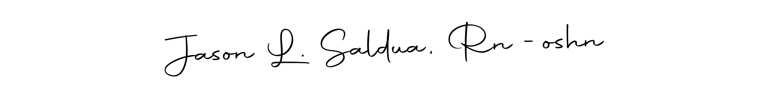 Here are the top 10 professional signature styles for the name Jason L. Saldua, Rn -oshn. These are the best autograph styles you can use for your name. Jason L. Saldua, Rn -oshn signature style 10 images and pictures png
