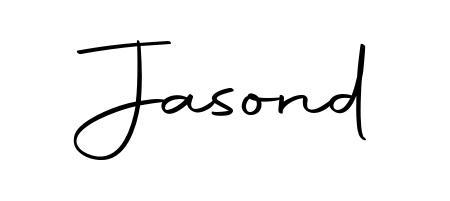 A stylish, flowing autograph style designed for name Jasond using Autography-DOLnW typography. Perfect for digital creative projects. Jasond signature style 10 images and pictures png